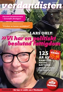 Omslag på Verdandisten januari 2021. Lars Ohly är på omslaget.