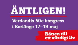 Verdandis 50e kongress i Borlänge 17-19 maj